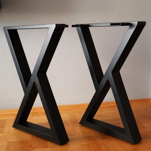 Table legs table frame table runners table feet steel metal black industrial loft table, work table, garden table, EVA, table leg V