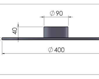 Belastungs Platte auf Sonnenschirm, Garten System, Tischgestell System, Industrial Loft Möbel Loft Industrie Möbel