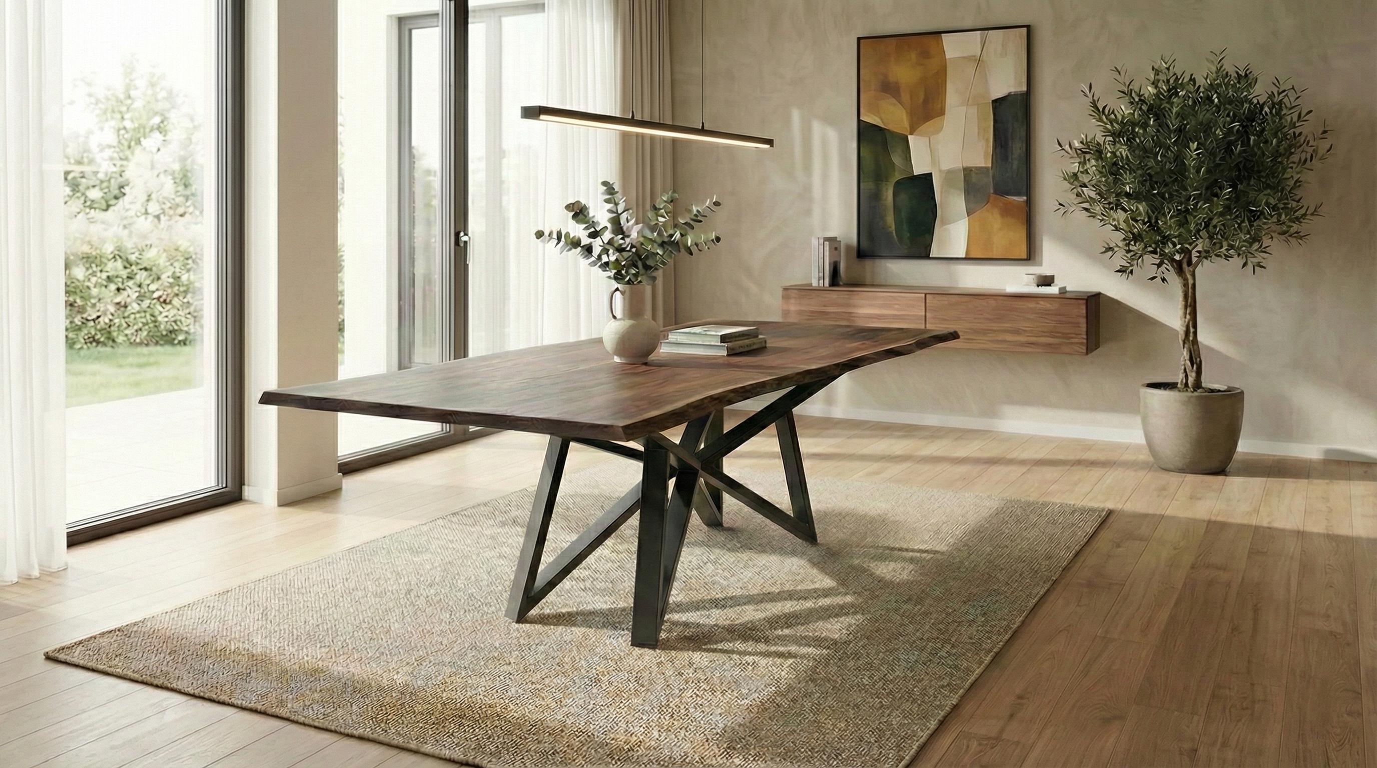 PAPILLON Table Frame for Stone Tabletop, Heavy-duty, Table Legs, Industrial Loft, Metal, Ecological, Modern, Dining Table, Garden Table - Etsy