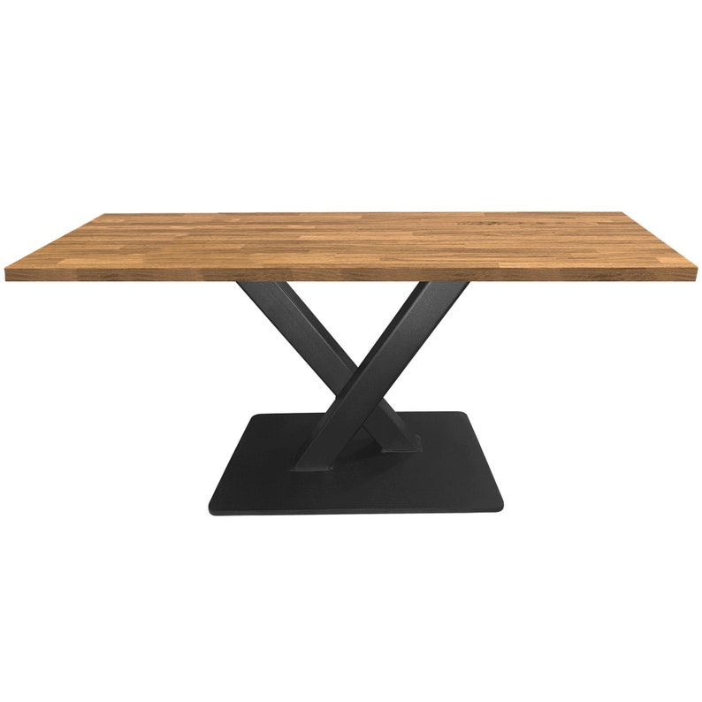 TISCHGESTELL X Form mit Fußplatte Tischgestell Schwerlast, Kreuzgestell, Tischbeine, Tischrahmen, Tischuntergestell Bild 5
