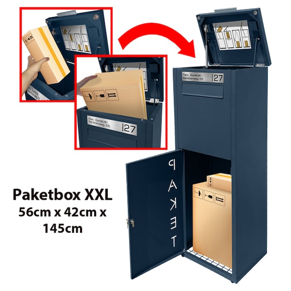 Paketbox XXL Postbox für große Pakete Päckchen Warensendungen und Briefe Direkt vom Hersteller, Super Preis-Leistungs-Verhältnis