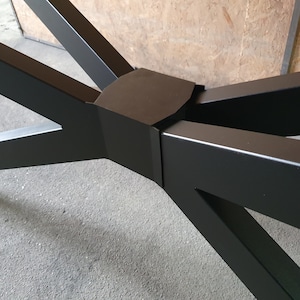 CADRE DE TABLE 4V chemins de table pied de table robuste cadre croisé étoile araignée image 6