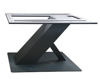 Tafelframe Iron 01 - eenpoots massief tafelframe voor stenen en houten panelen, tafelframe, tafelonderstel, tafelpoten, ijzeren poten