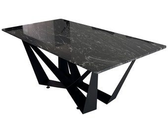 Structure de table MEGA Spider avec CADRE DE RENFORT pour plateau en pierre | Cadre en croix, cadre de table, pied de table, design