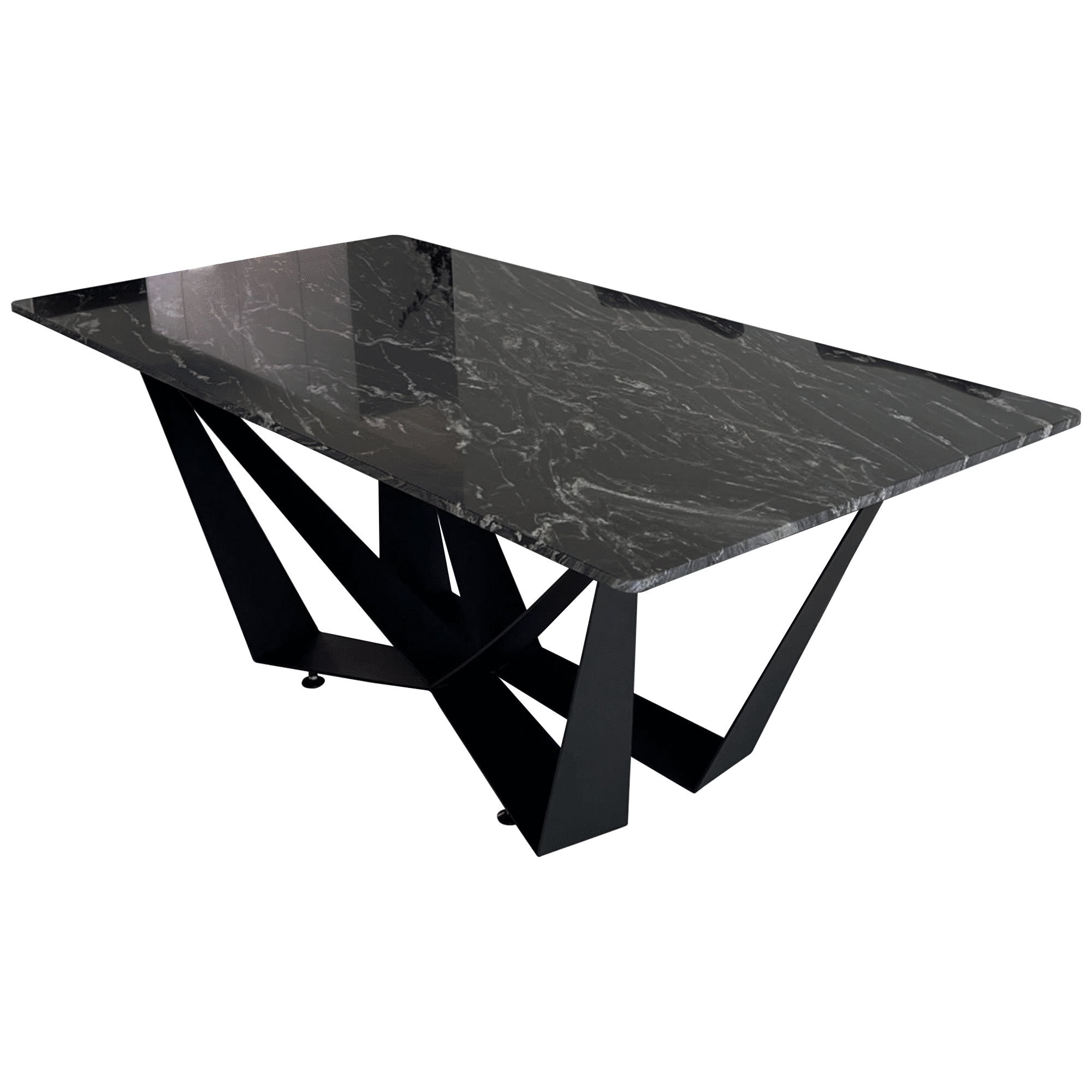 Table frame MEGA Spider with REINFORCEMENT FRAME for stone table top | Cross frame, table frame, table base, designer