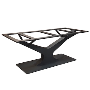 Table frame BAUM with base plate for wooden tops, table leg, dining table frame, heavy-duty, table base