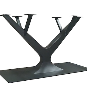 Table frame BAUM with base plate for wooden panels, table leg, dining table frame, heavy duty, table base