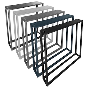 Only 1 piece of table runners with double steel profile 20 x 20 mm, table frame, table legs, table frame, table base, loft industry, furniture