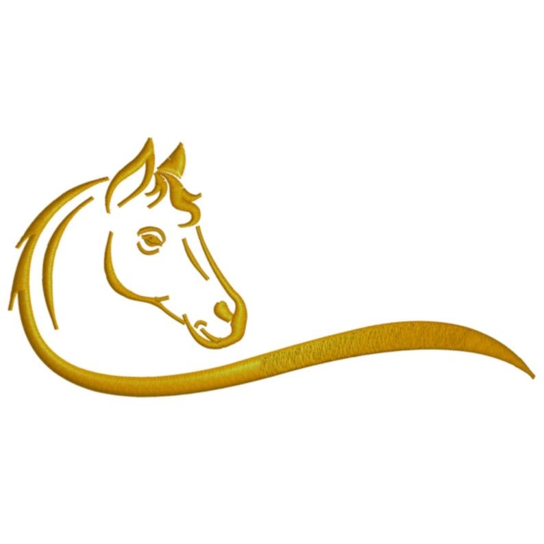 Horse Embroidery Design for Machine Embroidery Design Files | Etsy