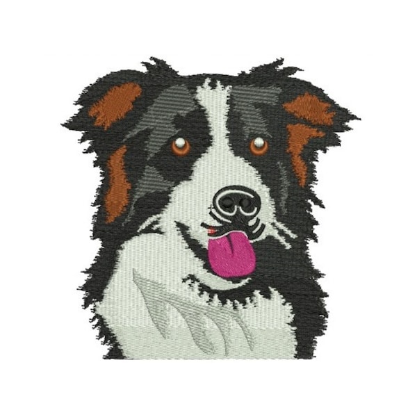 BORDER COLLIE Motivstempel - Holzstempel Mit Kissen Für Scrapbooking & Basteln