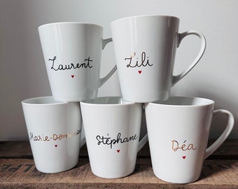 Mug personnalisé prénom ou message