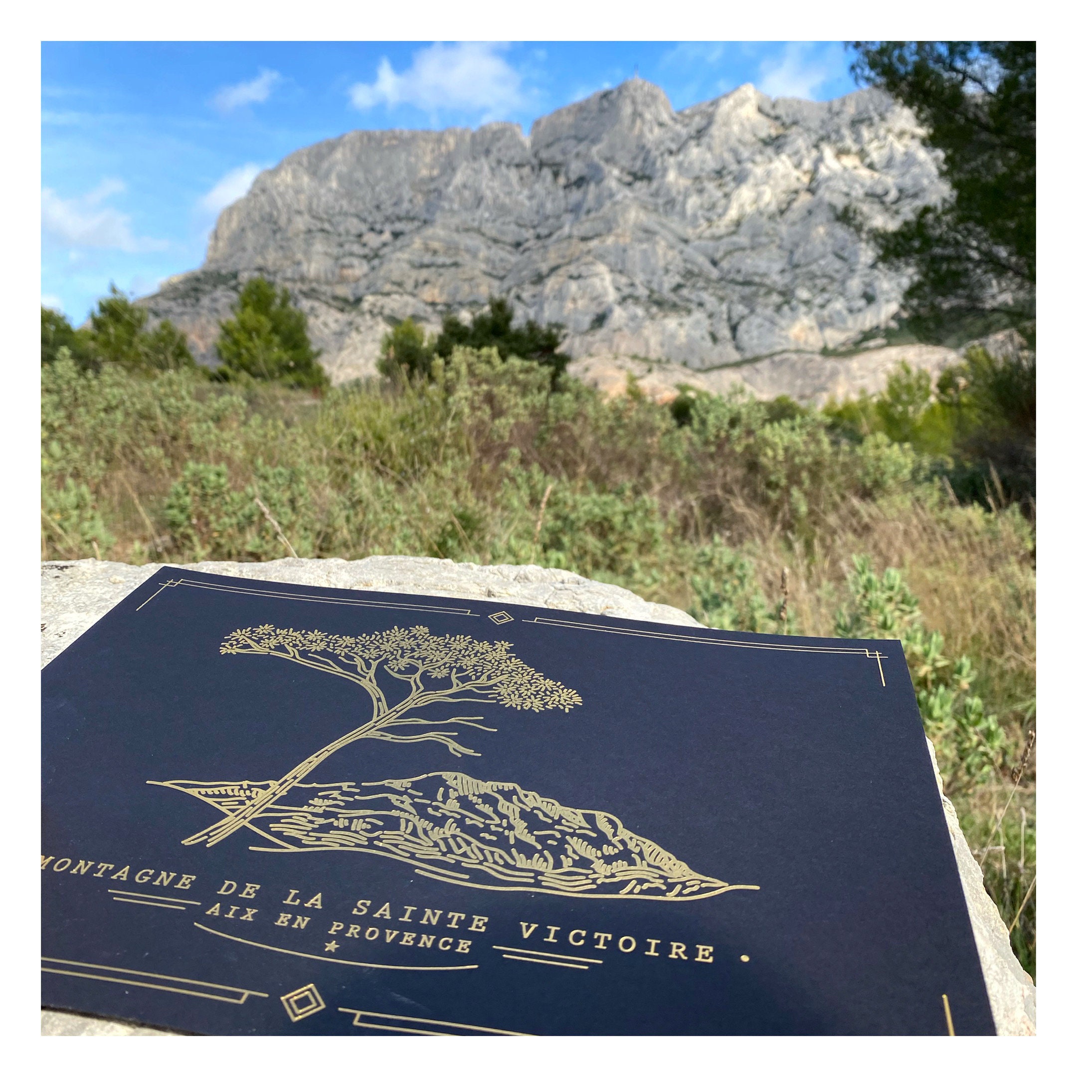 Carte/Poster Sainte Victoire Dorée