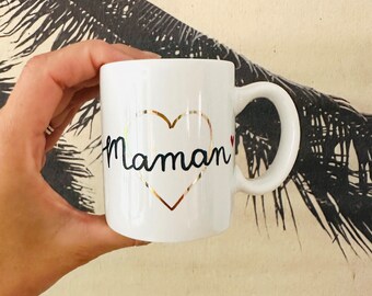 Duo de tasses expresso Papa & Maman ou à personnaliser