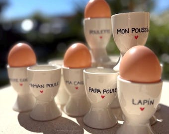 Portauovo in porcellana da personalizzare individualmente