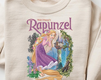 Rapunzel Toddler Swetashirt, Floral Rapunzel Shirt, Disney Rapunzel Kids Shirt, Disney Princess Rapunzel Toddler Sweatshirt