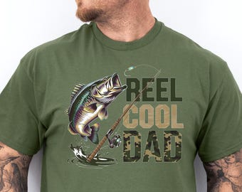 Fishing Dad Shirt, Reel Cool Dad Shirt, Father's Day Comfort Shirt, Funny Dad Shirt, Gift For Dad, Father Day Gift, Gift For Husband