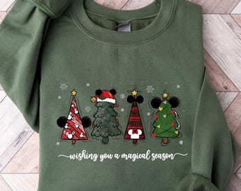 Disney Christmas Tree Shirt, Merry Christmas Tree Sweatshirt, Mickey Christmas Tree Tee,Santa Christmas Shirt,Merry Christmas Gift Shirt