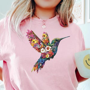 Hummingbird Shirt, Watercolor Birds T-shirt, Watercolor Hummingbird, Hummingbird Lover, Gift For Her, Bird Lover Shirt, Mothers Day Gift
