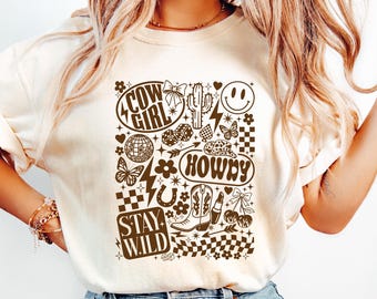 Howdy Shirt, Western Country Shirt, Cowboy Cowgirl Shirt, Trendy Western Shirt, Southern Shirt, Country Concert, Stay Wild Shirt