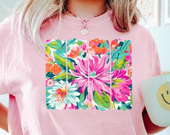 Flower Shirt, Gift For Her, Flower Shirt Aesthetic, Floral Graphic Tee, Floral Shirt, Flower T-shirt, Wild Flower Shirt, Wildflower T-shirt