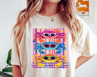 Crawfish Shirt, Crawfish Boil Comfort Shirt, Pinch Peel Eat Coquette Crawfish Season T-shirt, Preppy Stripes Crawfish Tee, Louisiana