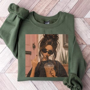 Doll Iced Coffee Games Shirt, Ballfield Softball Mom Shirts, Funny Doll Face Football Game Day Moms Custom T-shirt