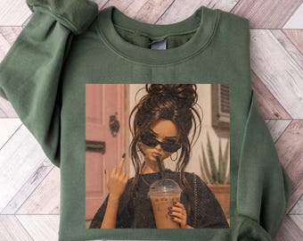 Doll Iced Coffee Games Shirt, Ballfield Softball Mom Shirts, Funny Doll Face Football Game Day Moms Custom T-shirt