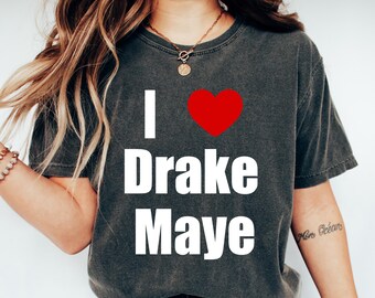 I Love Drake Maye Comfort Shirt - Football Fan Tee, Quarterback Apparel, Game Day Gift For Him, Sports Lover Top