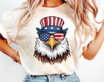 Retro American Eagle Shirt, Funny American Eagle Shirt, American Flag Shirt, 4th of July Shirt, Independence Day Gift, Patriotic Eagle Shirt