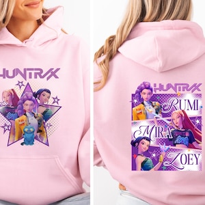 Huntrix Hoodie, Demon Hunters Hoodie, Rumi, Zoey, Mira Hoodie, Korean Super girls Hoodie, Huntrix Idol Merch Hoodie, Korean Pop Lover Hoodie