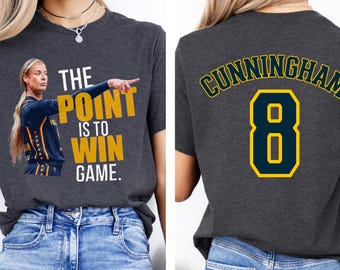 Camiseta de baloncesto Spicy Sophie Cunningham, camiseta de doble cara, regalo para aficionadas al baloncesto.