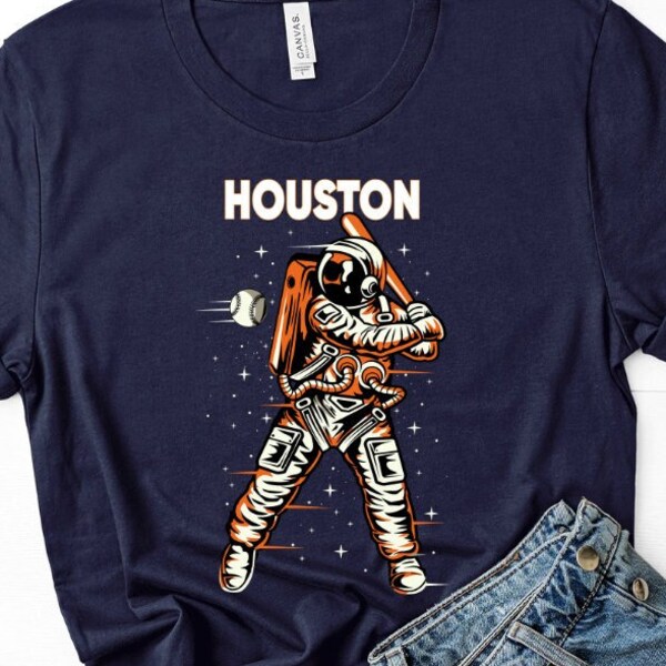 T-shirt Houston Texas USA - Marque B&C, Coton, Noir, Neuf Avec étiquettes