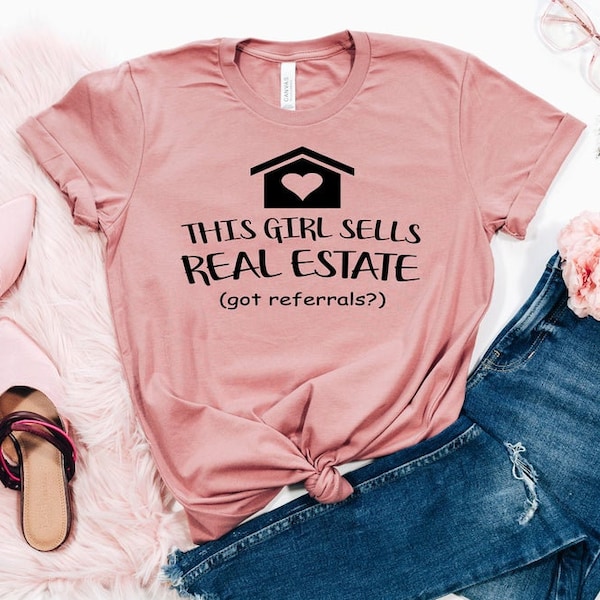 This Girl Sells a Real Estate shirt, Real estate t shirt, Gift for Realtor, Sell a House T shirt, Ladies real estate shirt,Realtor,Agent.,