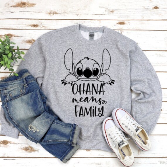 Personalized Stitch Funny Stitch Gifts Hawaii Ohana Stitch All Over Print  Hoodie