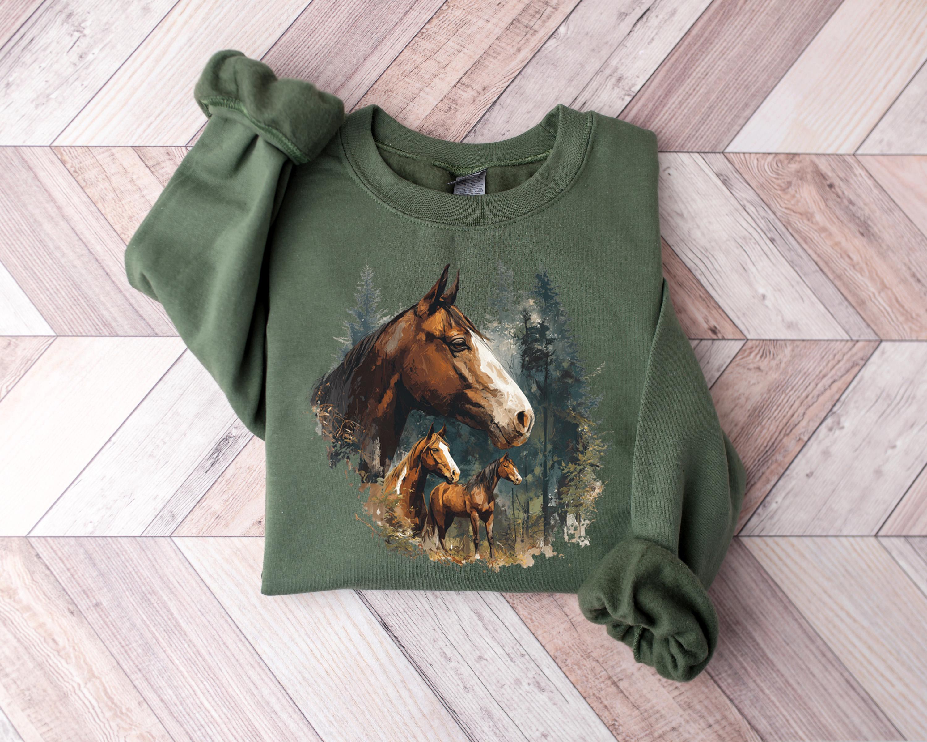 90s Horse Sweatshirt - Etsy