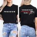 Justice for Charlie Kirk, Freedom Shirt, Charlie quotes, Just because you are offended, doesn’t mean you are right product logo