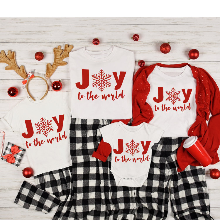 JOY to the World T Shirt Christmas Party Shirt christmas Family Top quarantine Christmas Group Tshirt family Christmas Design Etsy Canada
