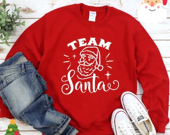 Team santa sweatshirt Clearance