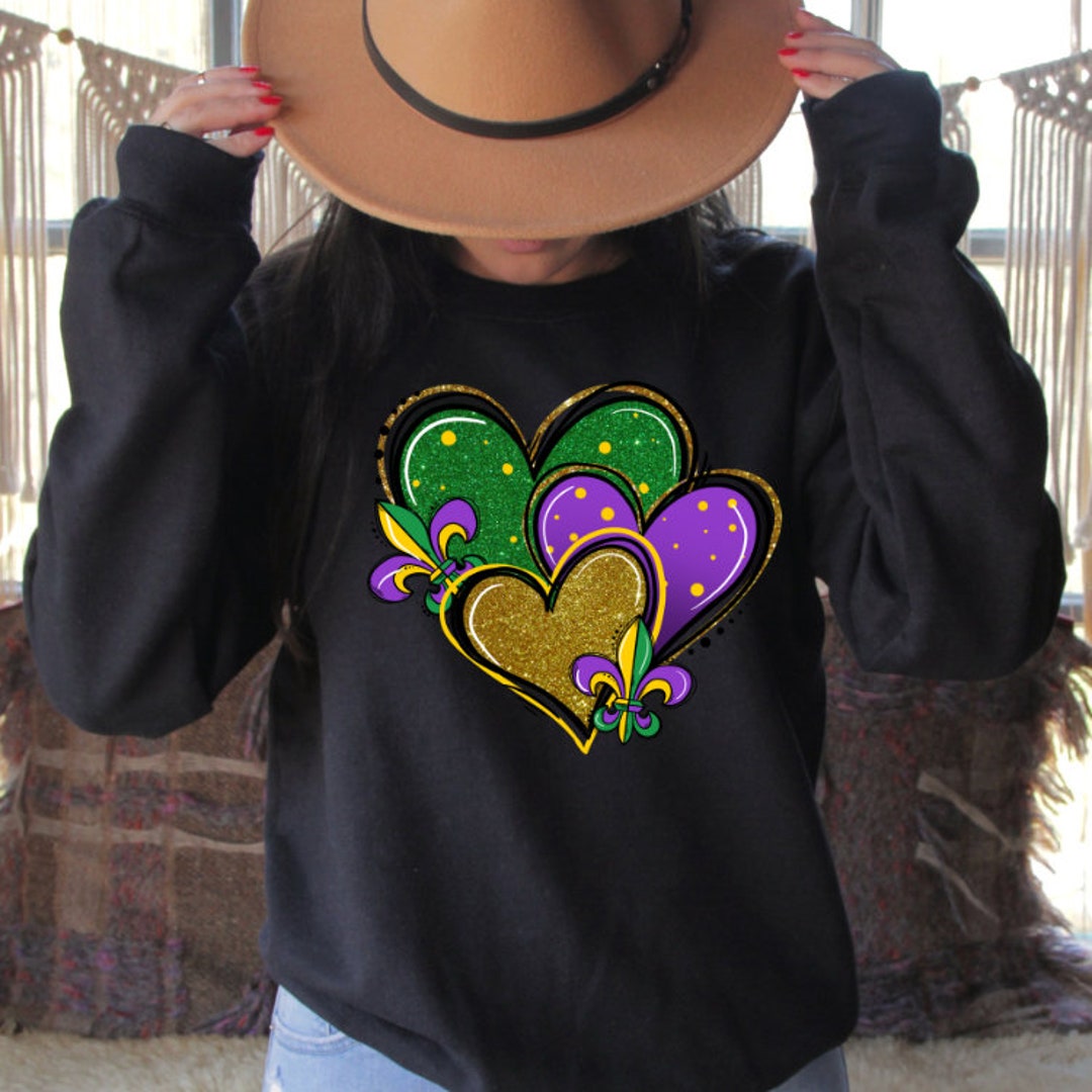 Jules Mardi Gras Stars-Sweatshirt