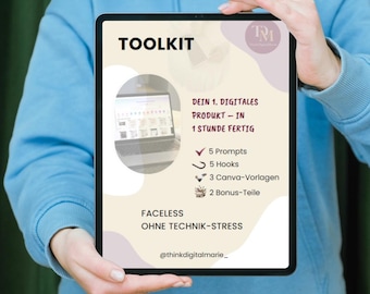 Kit de herramientas de contenido sin rostro Un conjunto de inicio para nuestros productos digitales