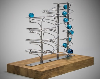 Kinetic sculpture, Kinetic art, Rolling ball sculpture, RBS, modern art sculpture, Metal project, Custom order, business gift, Gift Idea