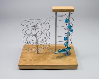 Moving sculpture, Modern ART, Sculpture art,  kinetic sculpture, new gift idea, unique present, Rolling ball sculpture