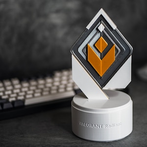 Valorant Radiant Trophy | 10-inch (25 cm) 3D printed customizable trophy