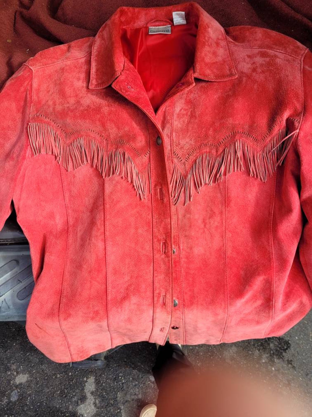 Chicos Suede Fringe Jacket - Etsy