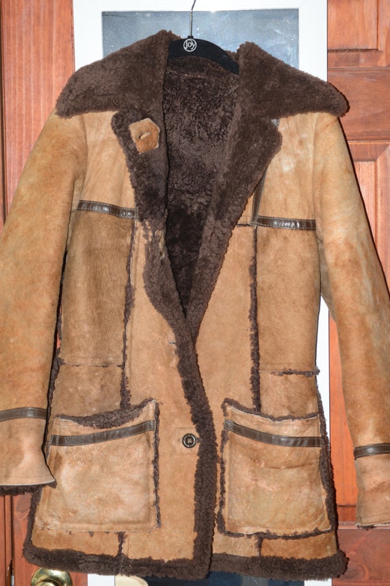 sheep skin leather coat - image 2