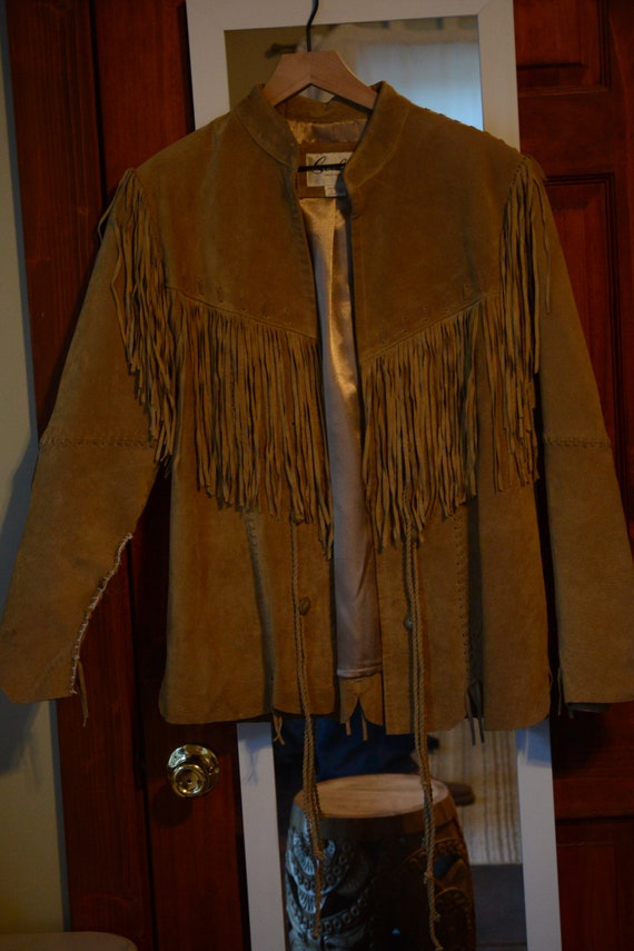 scully leather fringe jackey - Gem