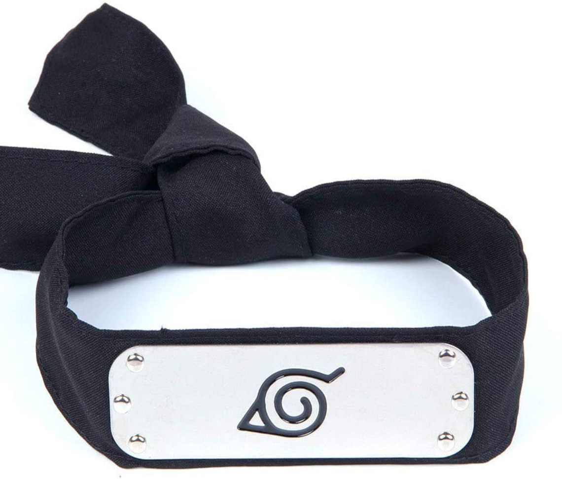 Japanese Anime Headband Ninja Metal Headband Tool Leaf Etsy