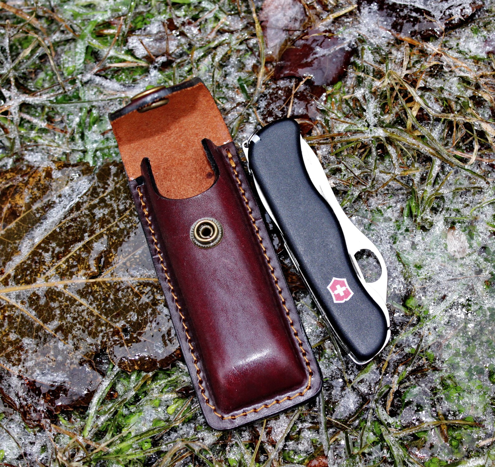 Leather Pocket Knife Case for Swiss Army Knives Leather Etsy Australia