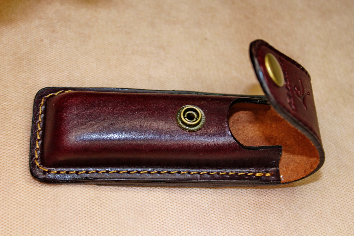Leather Pocket Knife Case for Swiss Army Knives Leather Etsy