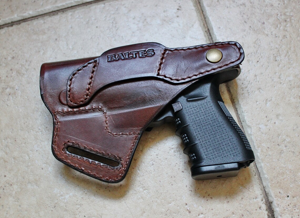 GLOCK 17 19 Thumb Break Leather Holster Etsy UK